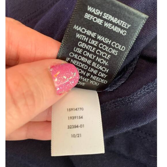 Torrid blue long sleeves crew neck top size M/L - Picture 5 of 11